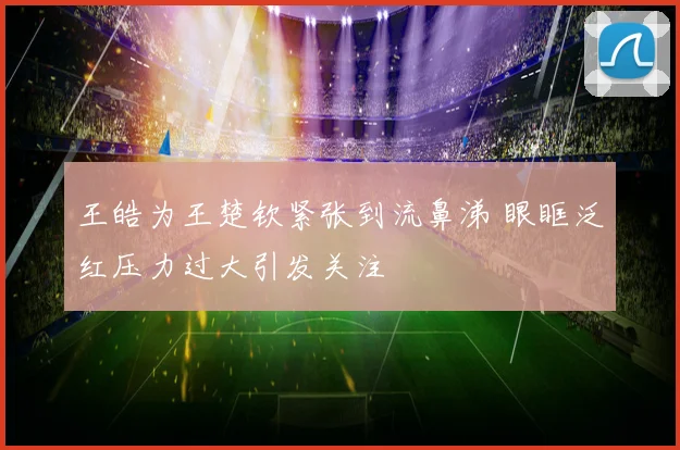 王皓为王楚钦紧张到流鼻涕 眼眶泛红压力过大引发关注